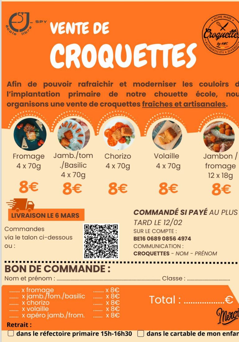 Vente de croquettes – Une belle réussite